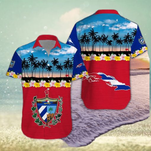 Tropical Beach Cuba Aloha Hawaiian Shirts