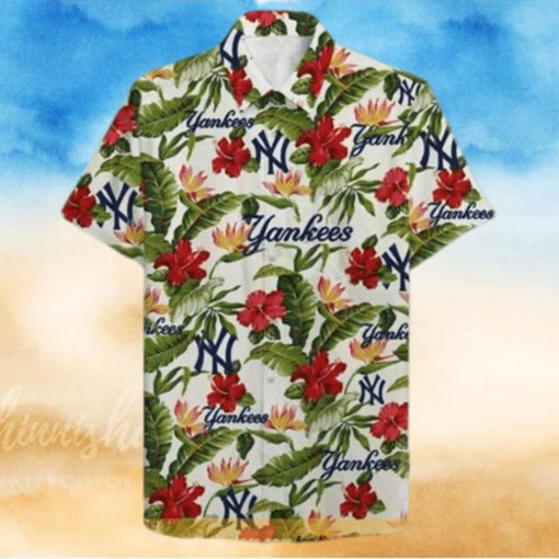 Tropical Flower Pattern Beach Lovers Gift hawaiian shirt