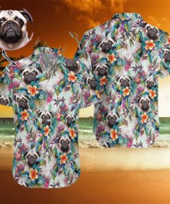 Tropical Flowers Customized Face For Gift Hawaiian Shirts