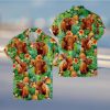 Tropical Racoon 3D 3D Hawaiian Shirt