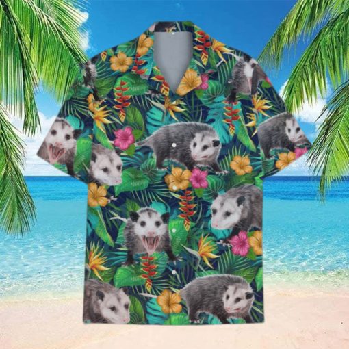 Tropical Opossum 3D 3D Hawaiian Shirt Tropical Aloha For Men And Women Gift Design 9