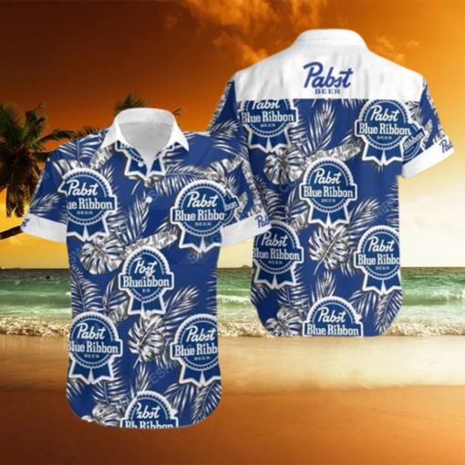 Tropical Pabst Blue Ribbon Beer Trending Summer Hawaiian Shirt