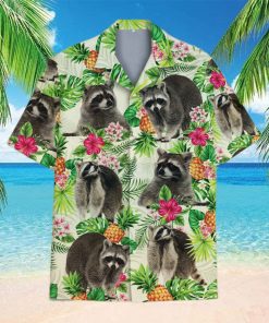 Tropical Racoon 3D 3D Hawaiian Shirt Tropical Aloha For Men And Women Gift Design 8