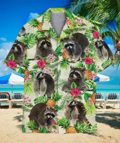 Tropical Racoon 3D 3D Hawaiian Shirt Tropical Aloha For Men And Women Gift Design 8