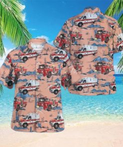 Tuckerton Fire Department New Jersey Summer Aloha Hawaiian Shirt