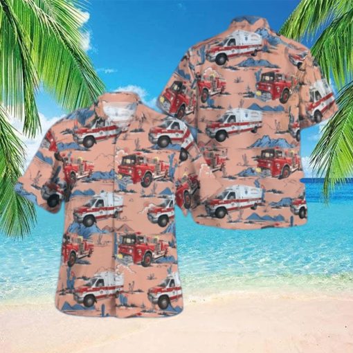 Tuckerton Fire Department New Jersey Summer Aloha Hawaiian Shirt