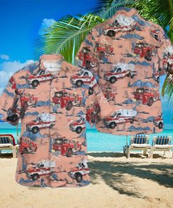 Tuckerton Fire Department New Jersey Summer Aloha Hawaiian Shirt