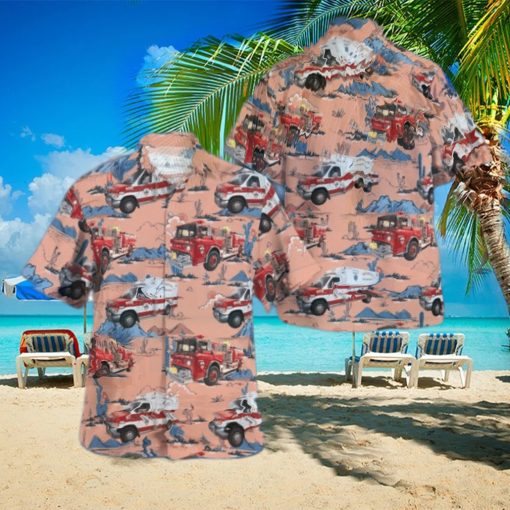 Tuckerton Fire Department New Jersey Summer Aloha Hawaiian Shirt