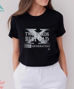 Two Words Best Dad 2023 Shirt