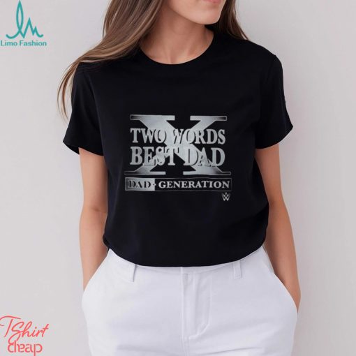 Two Words Best Dad 2023 Shirt