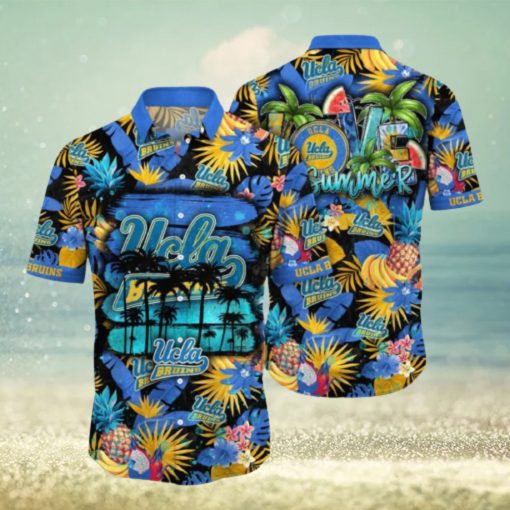 UCLA Bruins NCAA3 Aloha Tropical Summer Pattern Happy Hawaiian Shirt