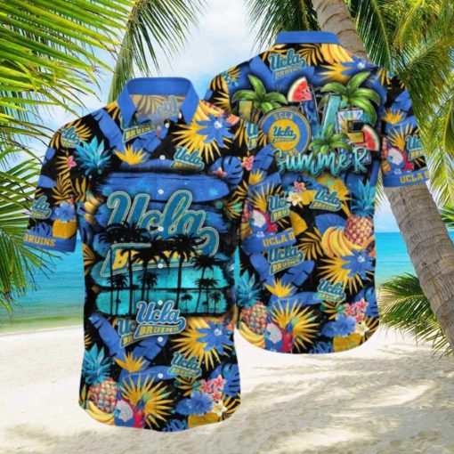 UCLA Bruins NCAA3 Aloha Tropical Summer Pattern Happy Hawaiian Shirt