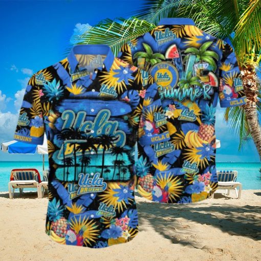 UCLA Bruins NCAA3 Aloha Tropical Summer Pattern Happy Hawaiian Shirt