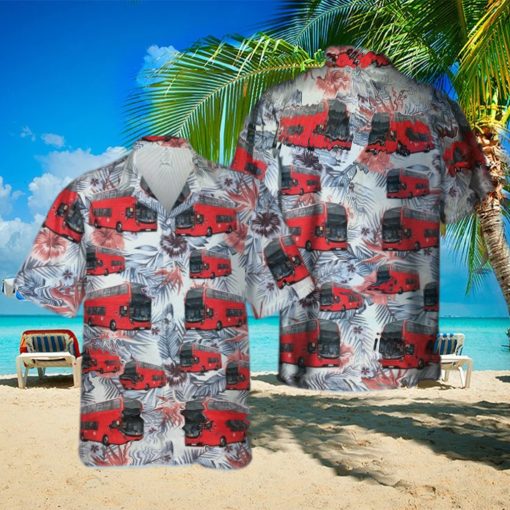 UK Double Decker Bus Summer Aloha Summer Aloha Hawaiian Shirt