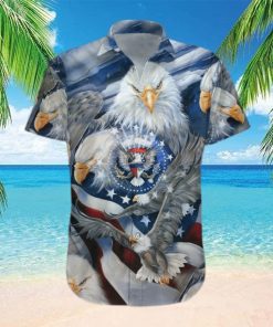 USA Eagle American Flag 3D 3D Hawaiian Shirt Tropical Aloha For Men And Women Gift