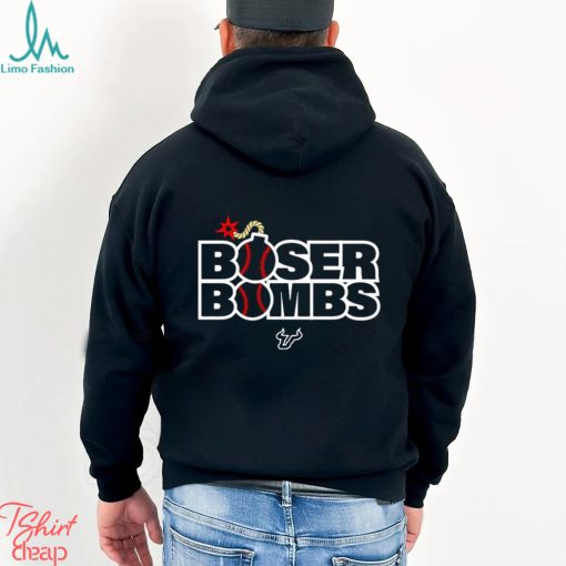 USF South Florida Bulls Boser Bombs logo shirt