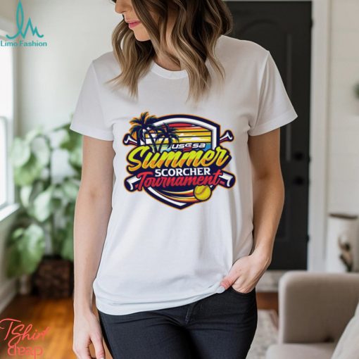 USSSA Connecticut Fast Pitch Summer Scorcher Tournament 2023 logo shirt