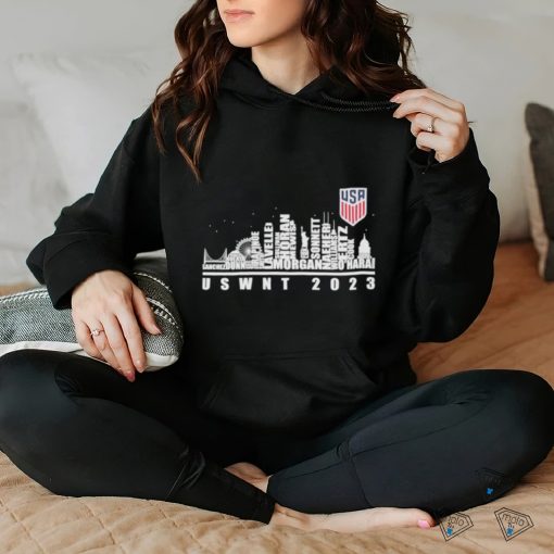 United States Women’s National Soccer 2023 City Skyline Players Names Shirt