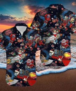 Universe Santa Claus Astronaut Hawaiian Shirt