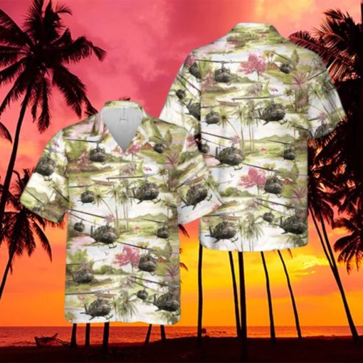 Us Army Bell Uh 1 Huey Hawaiian Shirt