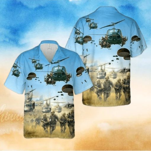 Us Army Parachute Hawaiian Shirt