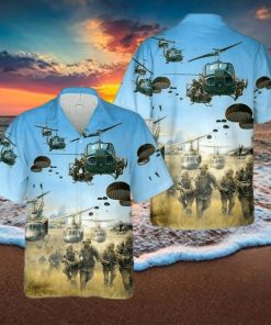 Us Army Parachute Hawaiian Shirt