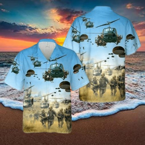 Us Army Parachute Hawaiian Shirt