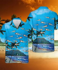 Us Coast Guard H 3 Helicopter Hawaiian Shirts