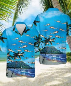 Us Coast Guard H 3 Helicopter Hawaiian Shirts