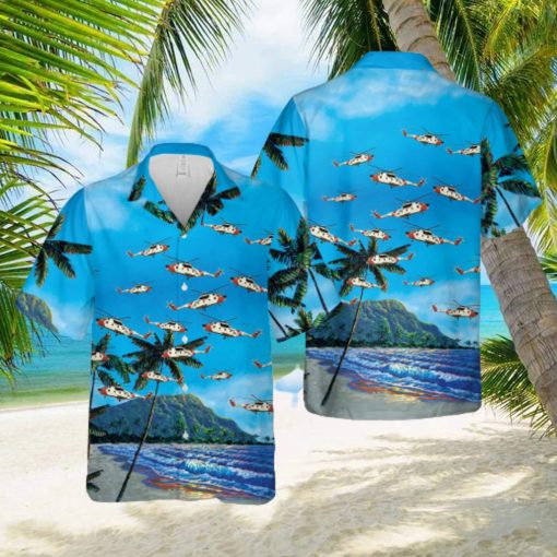 Us Coast Guard H 3 Helicopter Hawaiian Shirts