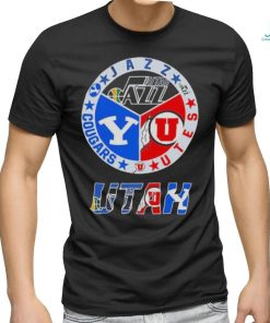 Utah Sports Teams Jazz Utes And Cougars Shirt