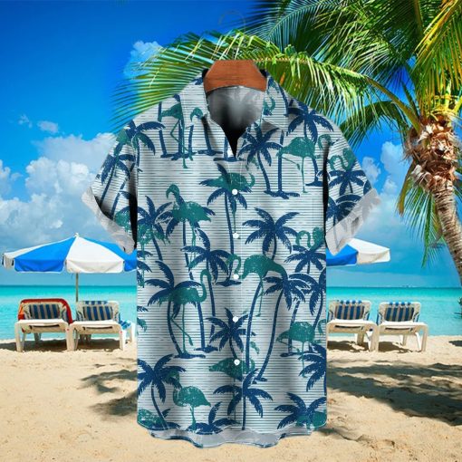 Vacation Hawaiian Tropical Palms Short Sleeve Shirt