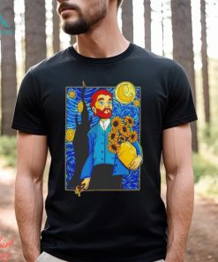 Van gogh in Starry Night shirt