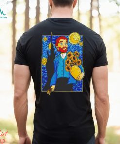Van gogh in Starry Night shirt