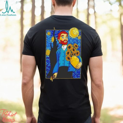 Van gogh in Starry Night shirt