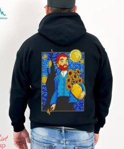 Van gogh in Starry Night shirt