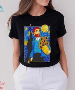Van gogh in Starry Night shirt