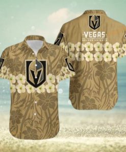 Vegas Golden Knights NHL Hawaiian Shirt Flower Pattern Beach Gift For Dad