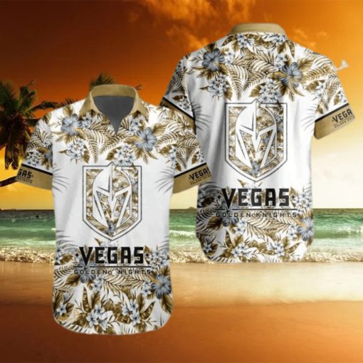 Vegas Golden Knights NHL Hawaiian Shirt Flower Pattern Hockey Fans Gift