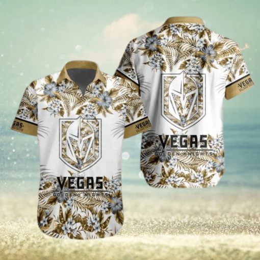 Vegas Golden Knights NHL Hawaiian Shirt Flower Pattern Hockey Fans Gift