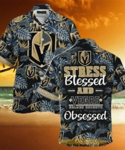 Vegas Golden Knights NHL Hawaiian Shirt Stress Blessed Obsessed