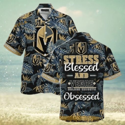 Vegas Golden Knights NHL Hawaiian Shirt Stress Blessed Obsessed