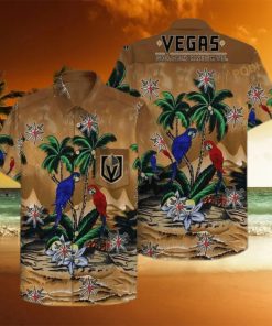 Vegas Golden Knights NHL Hawaiian Shirt Tropical Pattern Practical Beach Gift