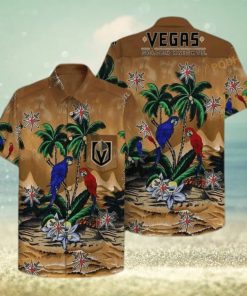 Vegas Golden Knights NHL Hawaiian Shirt Tropical Pattern Practical Beach Gift