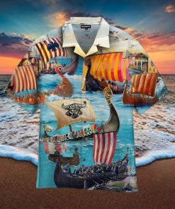 Viking Long Ship Hawaiian Shirt