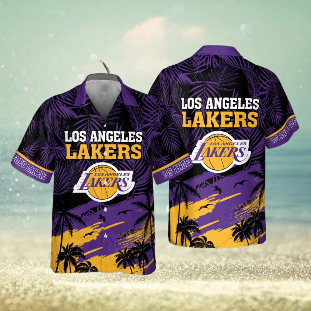 Los Angeles Lakers Vintage Hawaiian Shirt For Men And Women Gift Beach -  Limotees