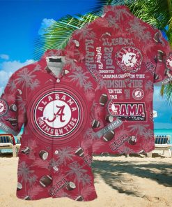 Vintage Aloha NCAA Alabama Crimson Tide Hawaiian Shirt Beach Gift For Dad