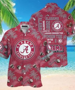 Vintage Aloha NCAA Alabama Crimson Tide Hawaiian Shirt Beach Gift For Dad