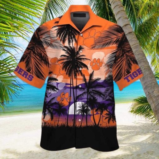 Vintage Aloha NCAA Clemson Tigers Hawaiian Shirt Gift For Beach Lovers