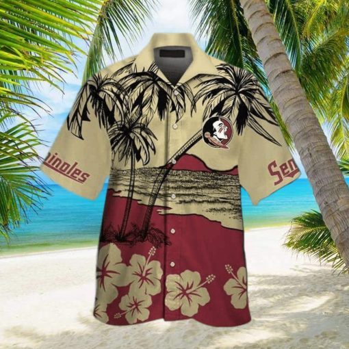 Vintage Aloha NCAA Florida State Seminoles Hawaiian Shirt Beach Gift For Friend